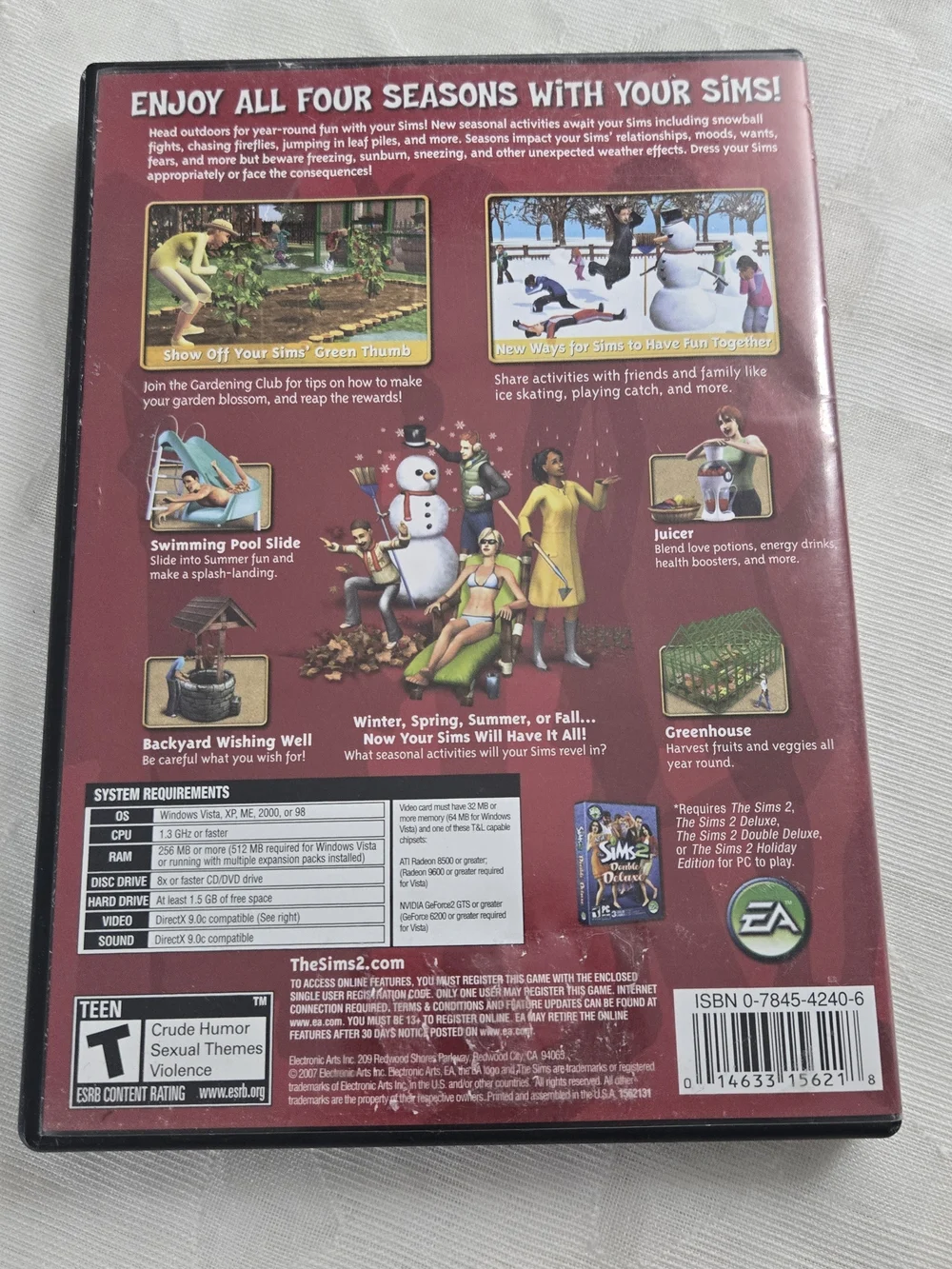 The Sims 2 Seasons Expansion Pack (PC, 2007) - Complete CD Set WITH CODE